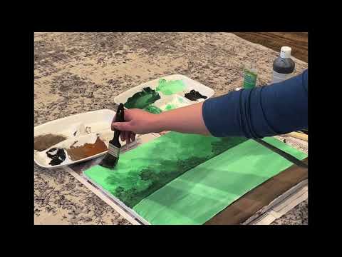 ASMR Painting Landscapes and Whispering 🎨