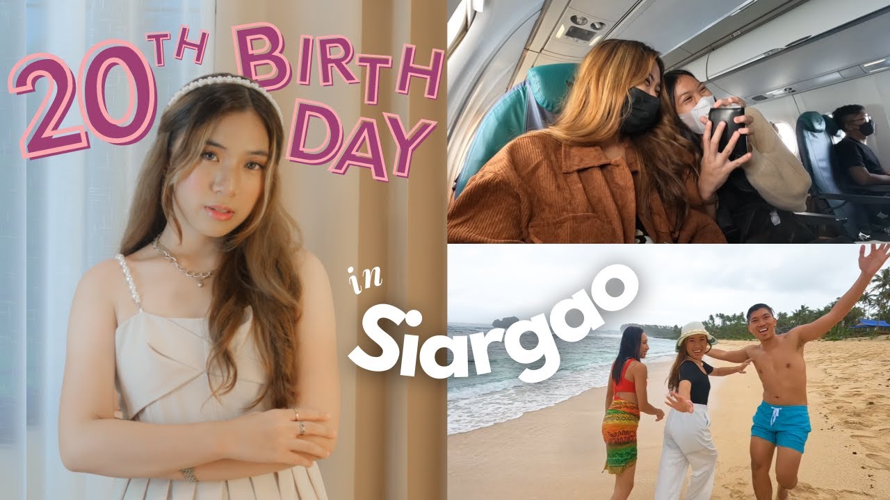 SIARGAO: My 20th Birthday, First time Surfing & Attending Concert! | Febe Bongato