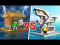 CASA nell'OCEANO POVERA contro RICCA su Minecraft!