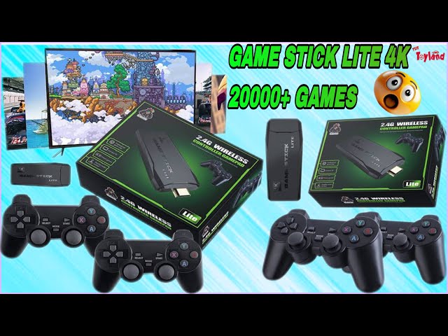 Whatsko Retro Console Game Stick M8 with 2 Wireless Game Controllers