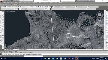 HOW TO MAKE PROFILE FROM CONTOUR MAP  | AUTO CAD