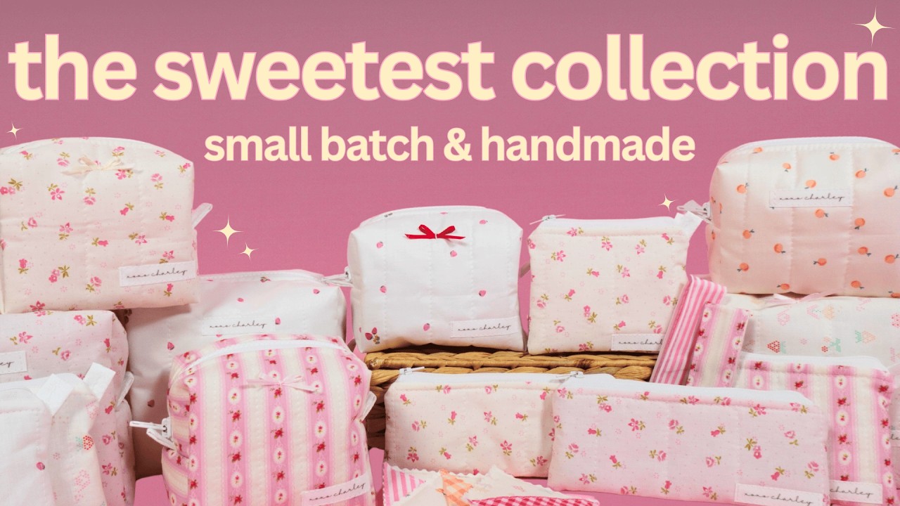 creating a NEW COLLECTION from scratch!👛✨designing, sewing, and launching my February collection