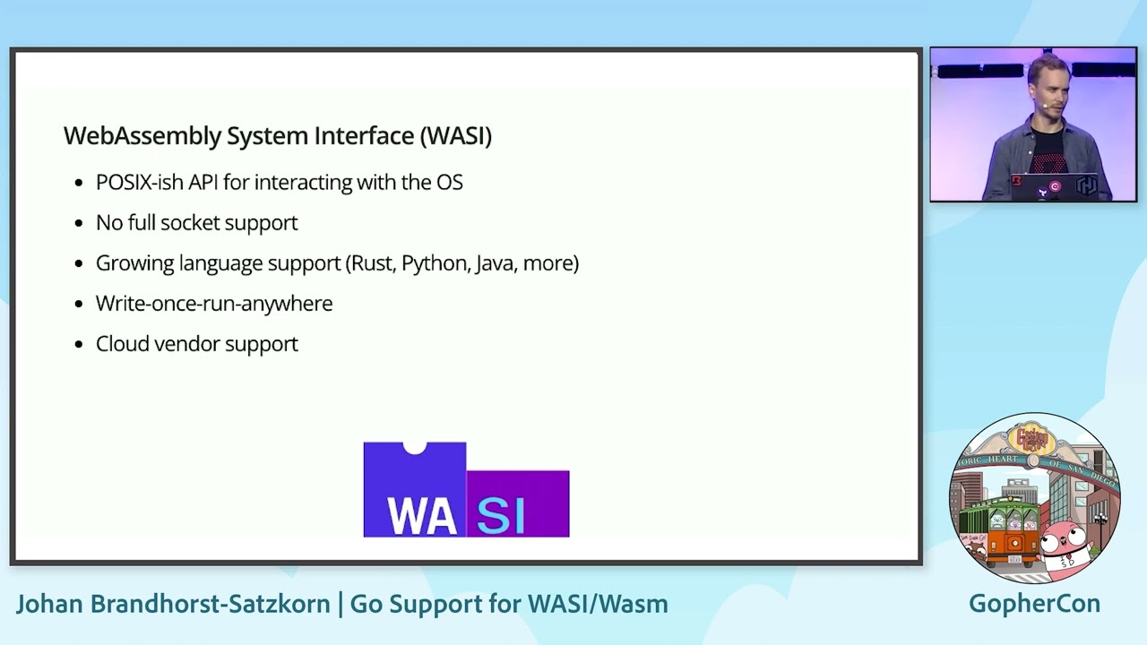 GopherCon 2023: Go Support for WASI/Wasm - Johan Brandhorst-Satzkorn