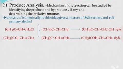 Methods of determining reaction mechanism