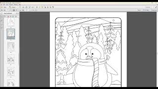 Outdoor Gnomes Printable Christmas Coloring Book with 30 Coloring Pages