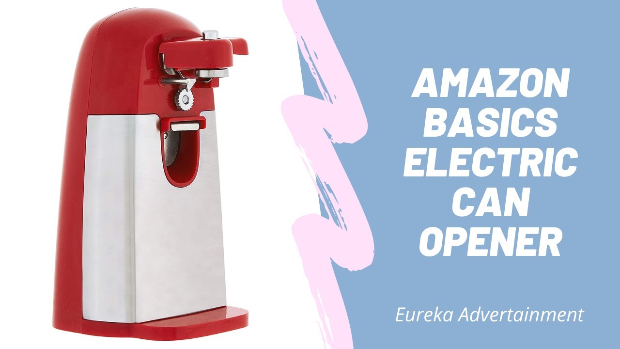   Basics Electric Can Opener, Red : Home & Kitchen