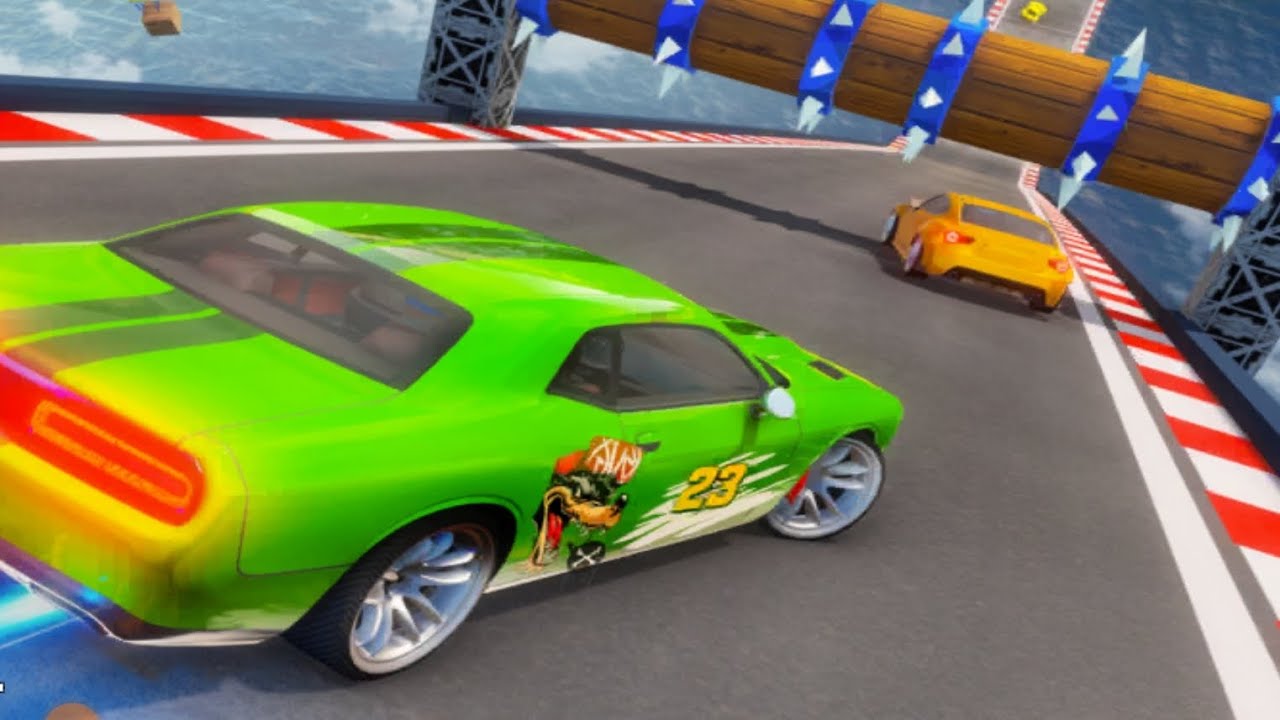 Car ramp game video for kids 