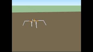 Simulation Sketchyphysics Laufroboter