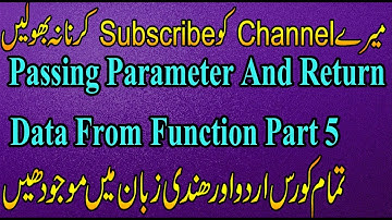 37 Passing parameters in functions in C++ (Urdu/hindi)