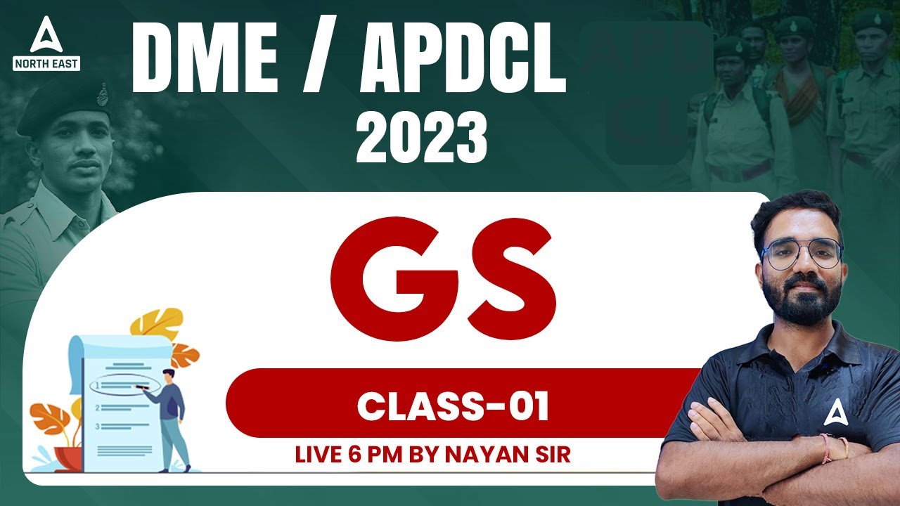 APDCL/DME General Studies Class | APDCL/DME Questions and Answers | Class 1