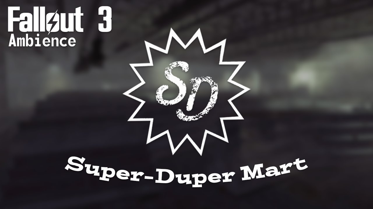 ☢ FALLOUT 3 AMBIENCE: SUPER DUPER MART (with music!)