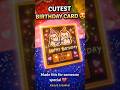 👉 “Cutest Birthday Card Ever 😍 | Easy DIY Surprise!” #art #craft #diy #ytshorts #handmade