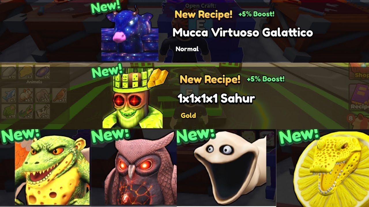 How To Craft All 10 New Brainrot In Craft A Brainrot - Roblox 