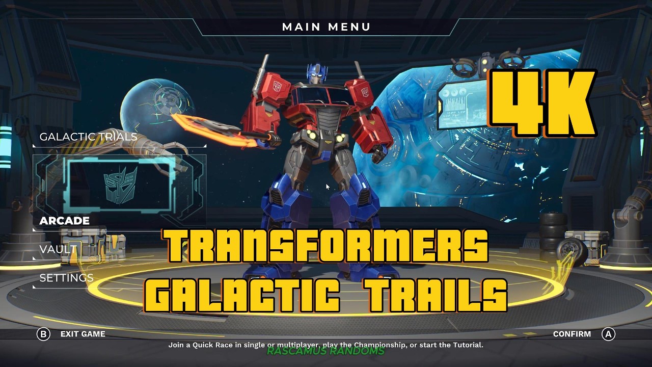 TRANSFORMERS GALACTIC TRIALS ANY GOOD 4K Gameplay with commentary review Racing Action Robots Game