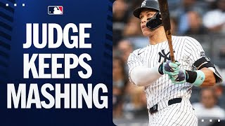 he’s on 🔥🔥! aaron judge mashes another homer! (now has 7 xbh in his last 8 ab!)