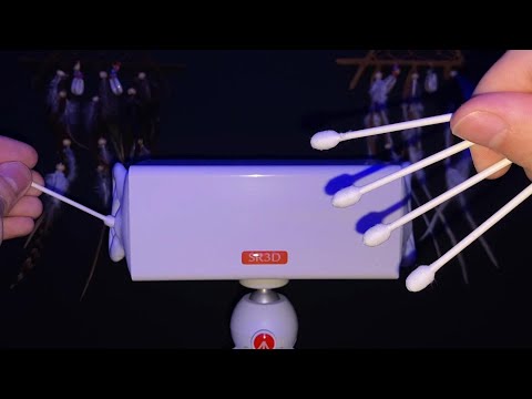 【ASMR SR3D】Soothing Ear Swab with Shower Swab【No Talking】