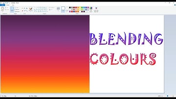 How To make Colour Gradient in MS Paint