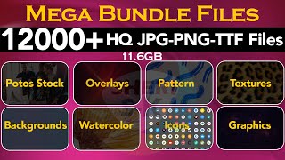 12000+PNG JPG TIF Mega Bundle Download Sheri Sk Mega Graphics Bundle All In One