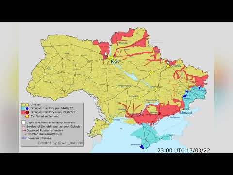 Як змінювався фронт за місяць боїв