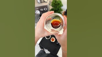 The perfect caramel latte #coffee #asmr #pov
