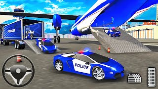 Police Car Transporter 2022 - Transporting Police Vehicles in Cargo Plane - Android Gameplay screenshot 5