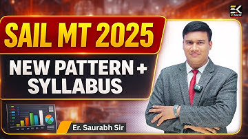 SAIL MT 2025 | Complete Exam Pattern, Syllabus & 60-Days Strategy | By Er. Saurabh Sir | SK Tutorial