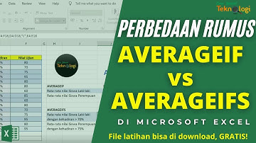 Perbedaan Rumus AVERAGEIF dan AVERAGEIFS di Microsoft Excel