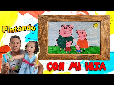 Painting the Peppa Pig Family With the Colors My Daughter Chooses