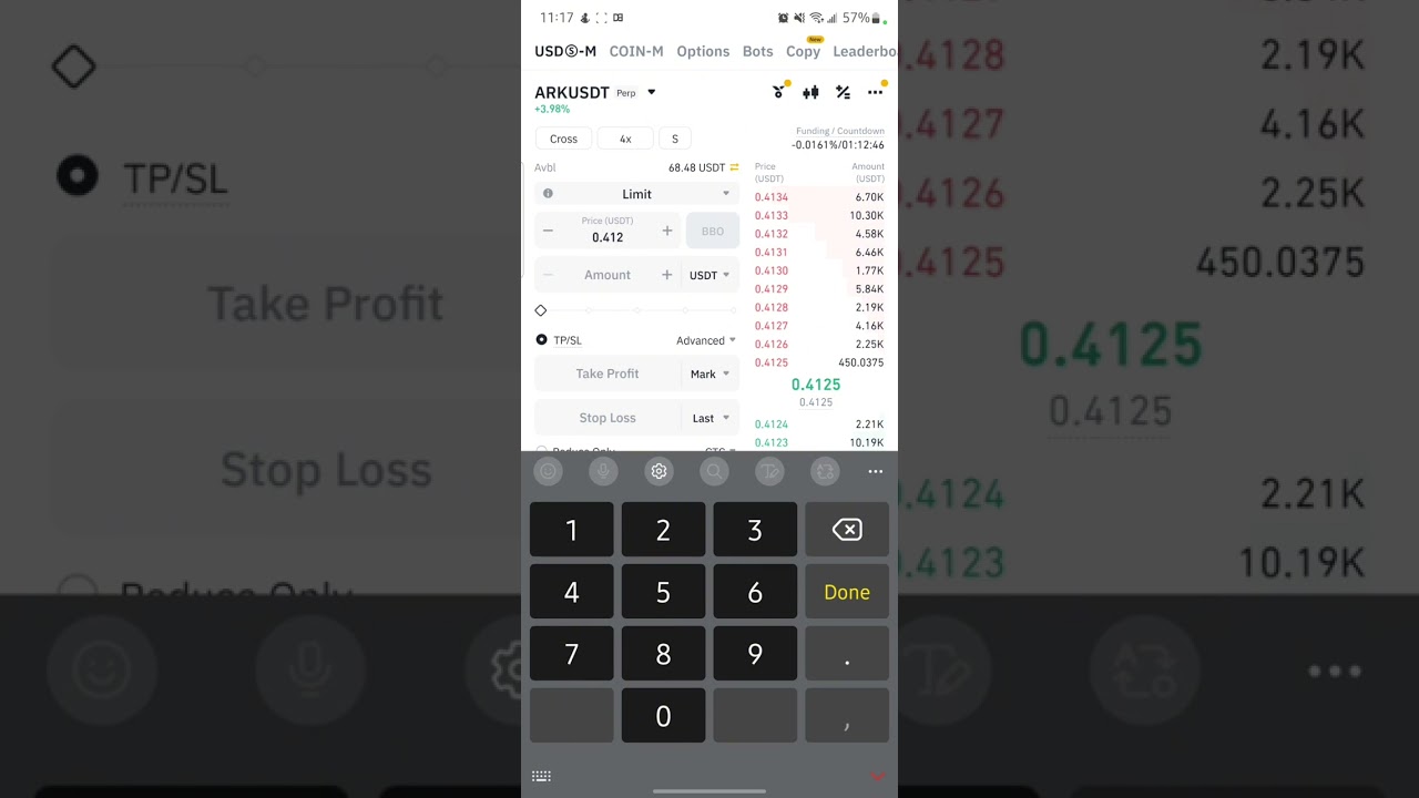 طریقه خرید کردن و یا ترید در فیوچرز بایننس ( Trade in futures )