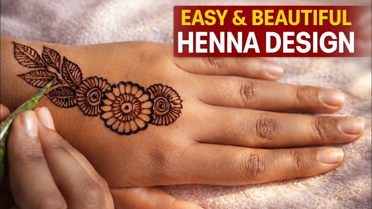 Stylish Mehedi design 