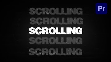 How To Make Smooth Website Scrolling in Premiere Pro