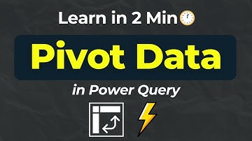 How to Pivot Data in Power Query