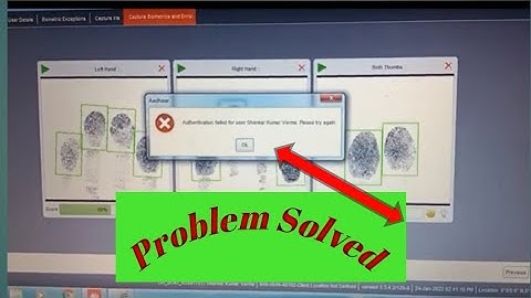 authentication failed please try again Problem Solve|#aadhaar#uidai