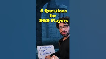 5 questions for D&D players! #dnd5e #dungeonmaster #dungeonsanddragons #ttrpg