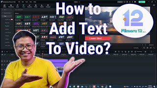 How to Add Text To Video - Filmora 12 Beta Tutorial screenshot 4