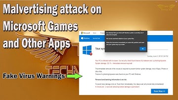 Fake virus warning ads in Windows 10 | Malvertising attack on Microsoft Games & Other Apps