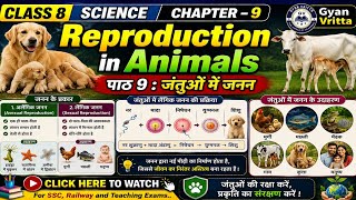 Class 8 Science Chapter 9: Reproduction in Animals | जंतुओं में जनन | NCERT One Shot Revision Hindi 