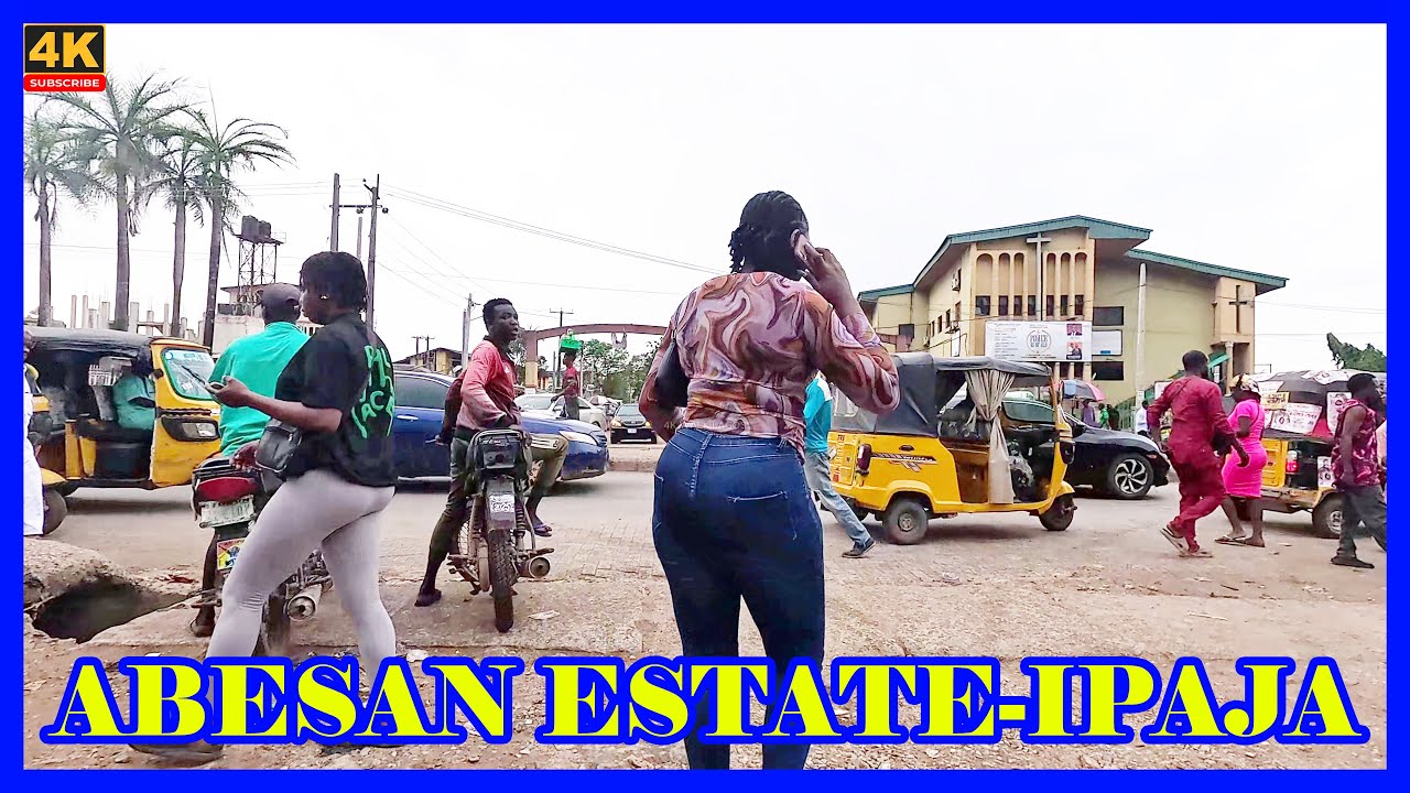 🇳🇬A Calm Hidden World Inside Lagos – Abesan Estate Ipaja | 4K Cloudy Day Walking Tour