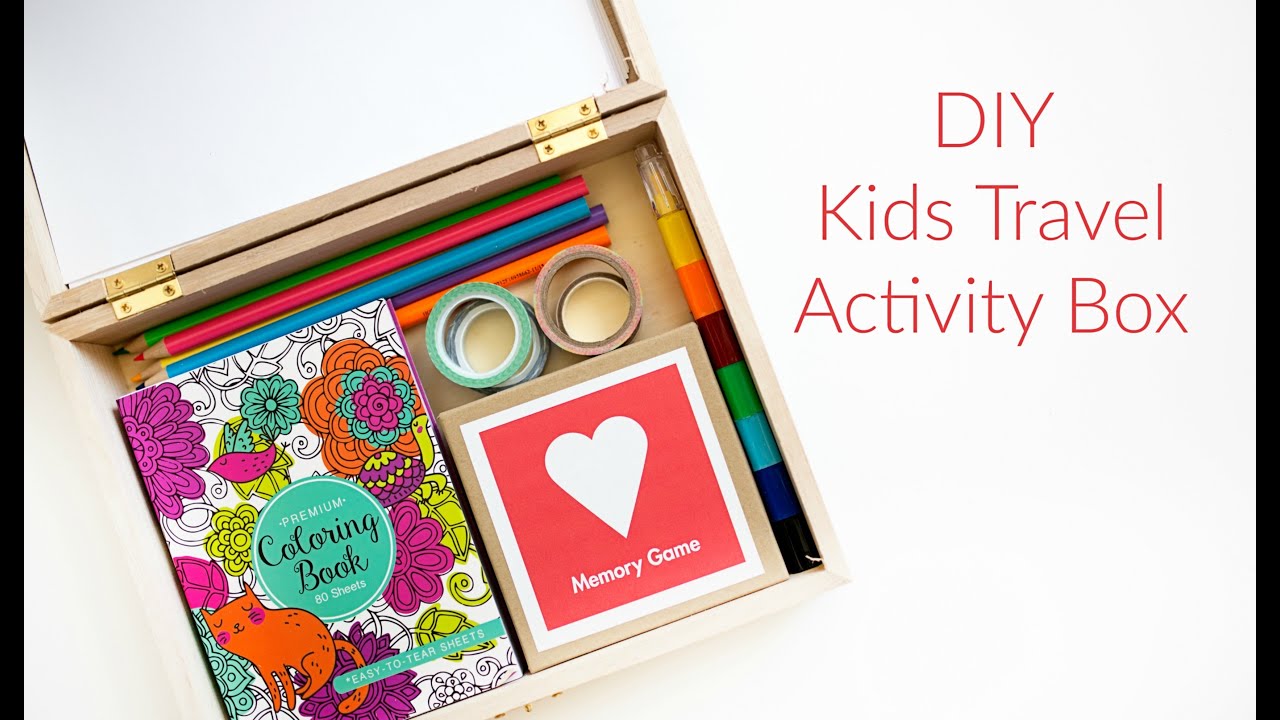 DIY Kids Travel Activity Box 