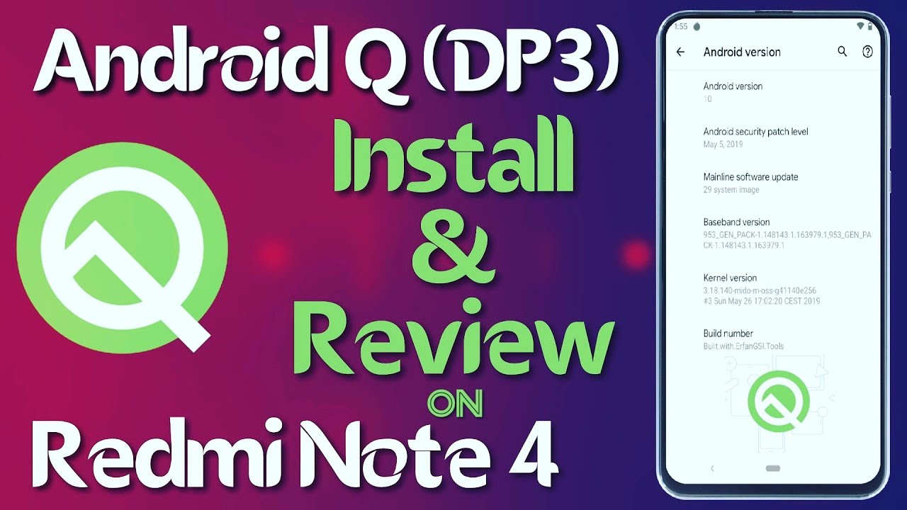 Android Q DP3 on Redmi Note 4 | Install & Review - YouTube