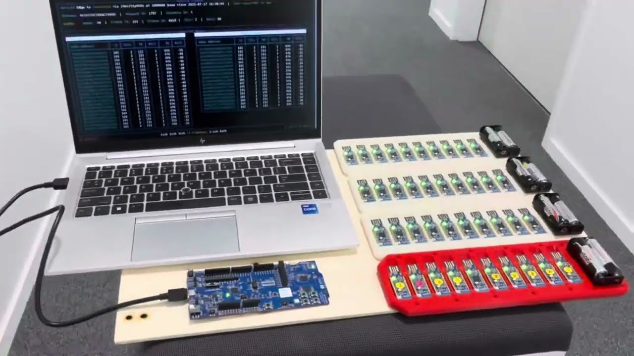 Teaser: Mari allows controlling 40 “fake robots” in real time using a BLE radio