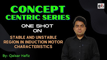 Stable and Unstable Region in induction Motor Characteristics | 100% Concept Clarity by Qaisar Sir
