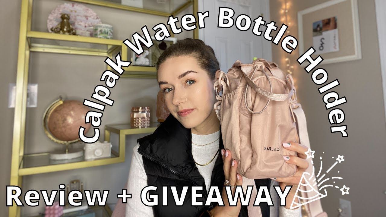 Calpak Water Bottle Holder Honest Review + GIVEAWAY!! - YouTube