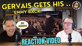 BRITS REACT to Ricky Gervais Takes Back Emmy Award  Back from Steve Carell