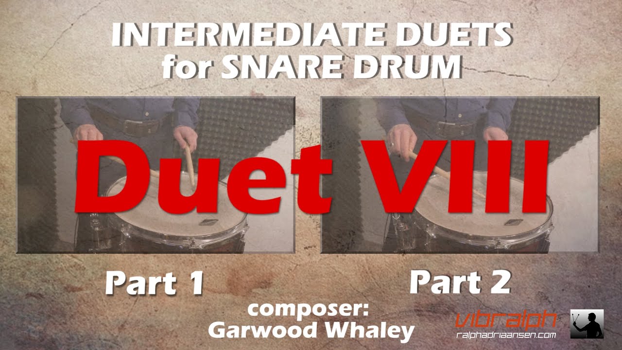 Intermediate duets for snare drum - Duet 8