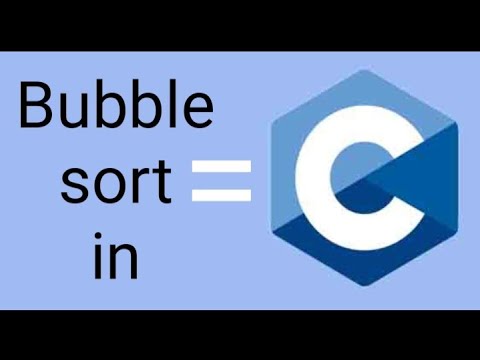 Bubble sort program using C language