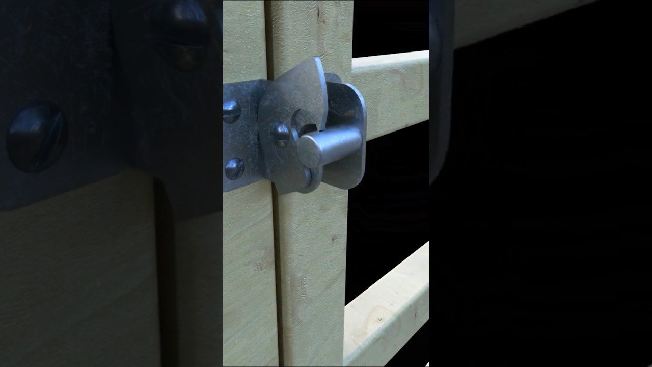 Automatic swing gate lock, latch 
