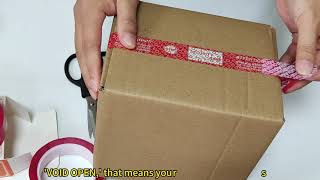 Security tapes, Tamper evident packing tapes, Total transfer VOID tapes, Tamper seals Model: ST002