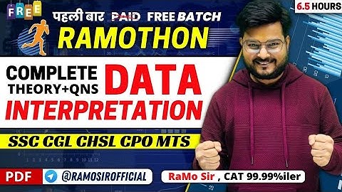 DI RaMothon  || संपूर्ण DATA INTERPRETATION by RaMo Sir CAT 99.99%iler