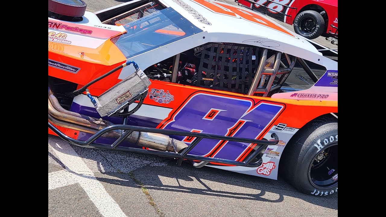 thompson speedway todd owen 604 modifieds feature race onboard - YouTube